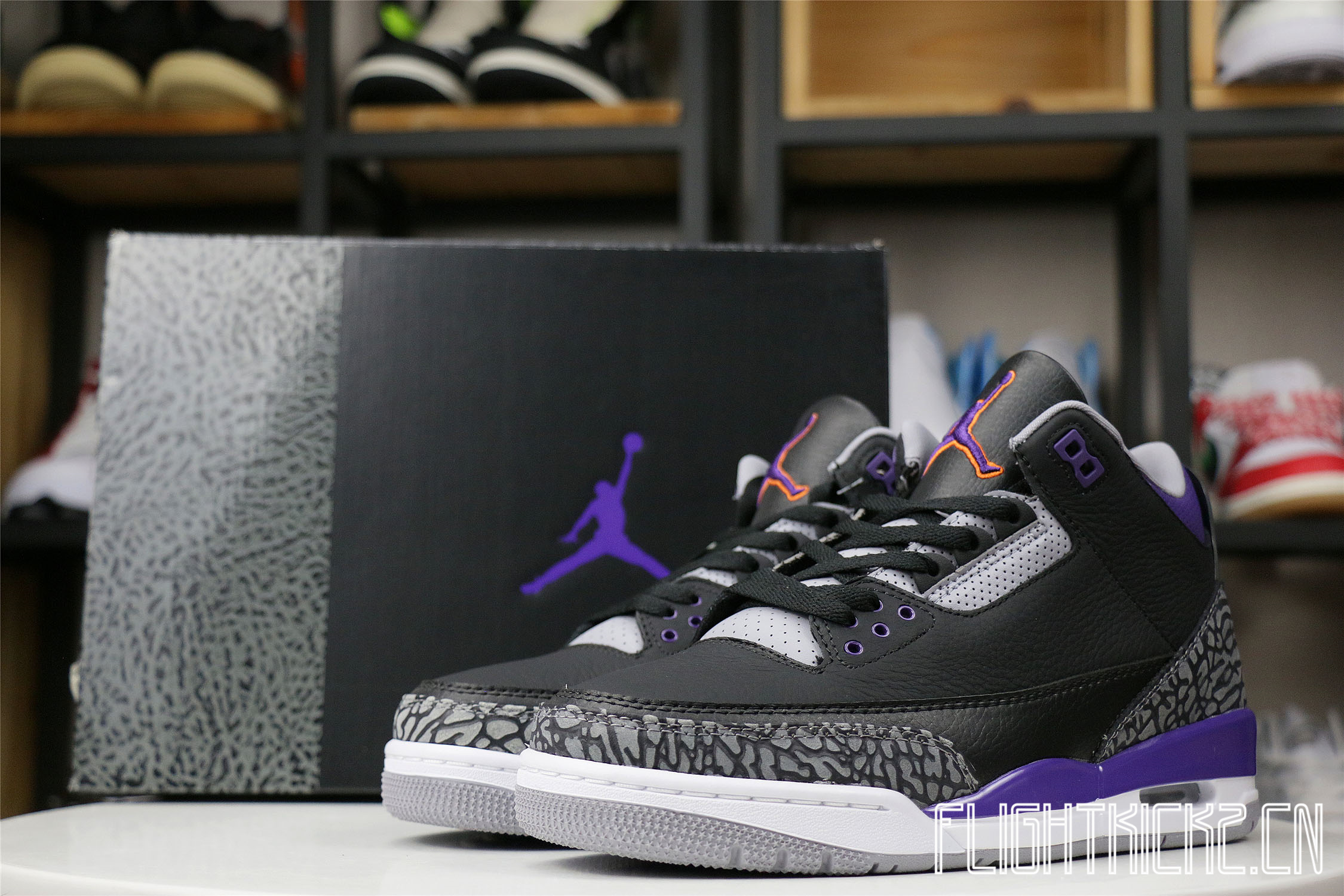 Jordan 3 Retro Court Purple