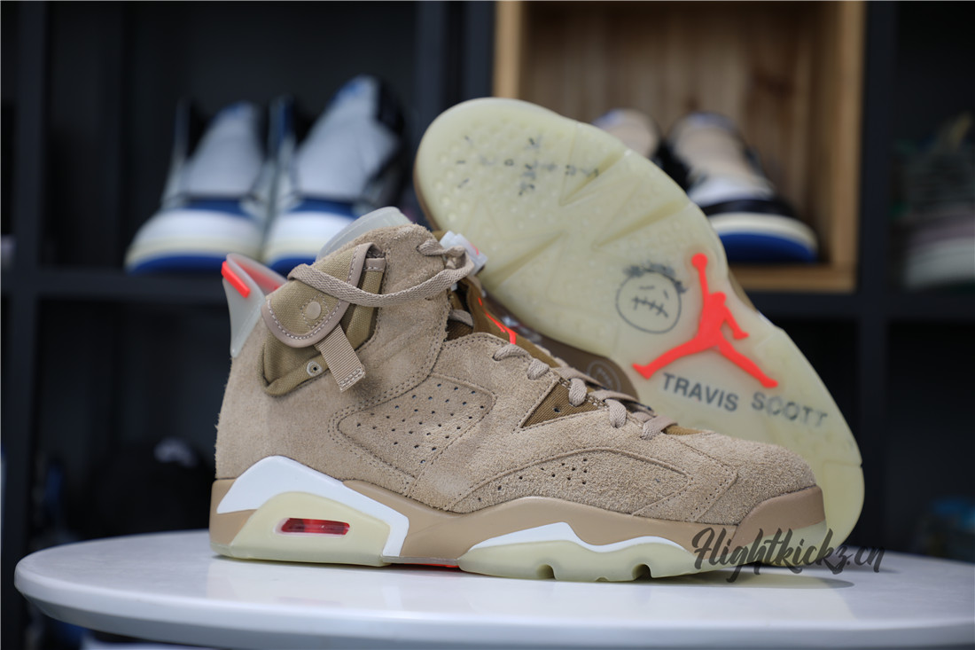 Travis Scott X Air Jordan 6 Retro “British Khaki”