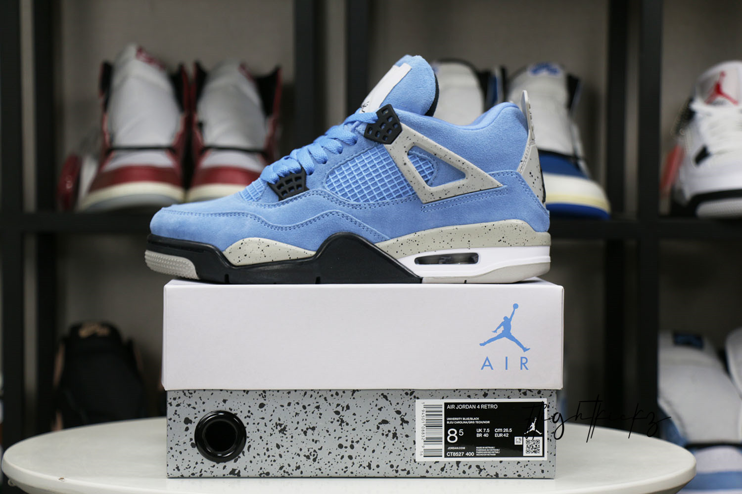 Jordan 4 Retro Universtity Blue 2021( Ln5 A1 )
