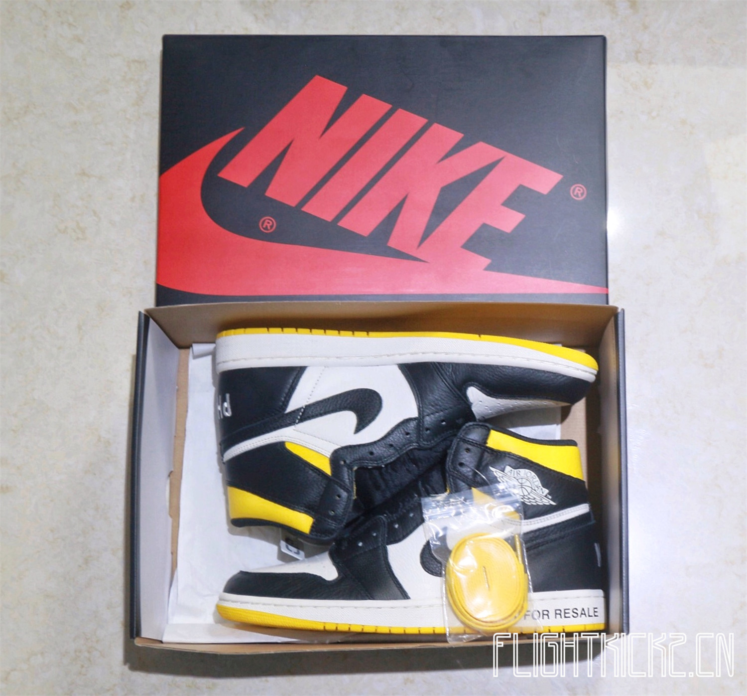 Air Jordan 1 Retro “Not For Resale Yellow 2018