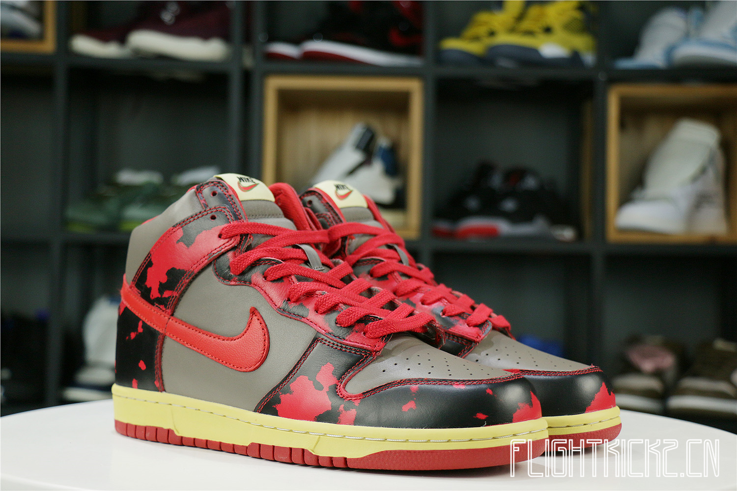 Nike Dunk High 1985 Red Acid Wash