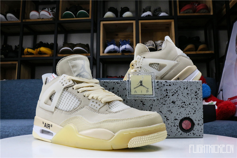 Off White x Air Jordan 4 Sail 2020 (LN5 A1 Batch)