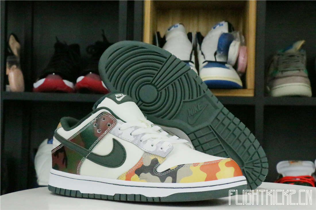 Nike Dunk Low SE Sail Multi-Camo