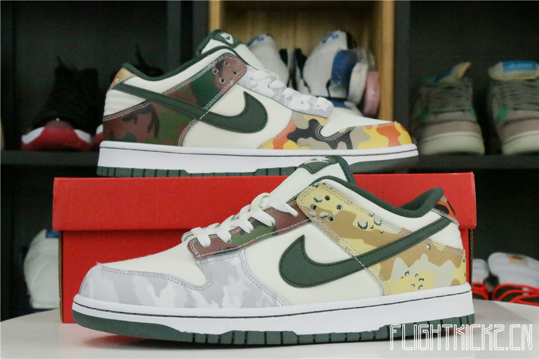 Nike Dunk Low SE Sail Multi-Camo