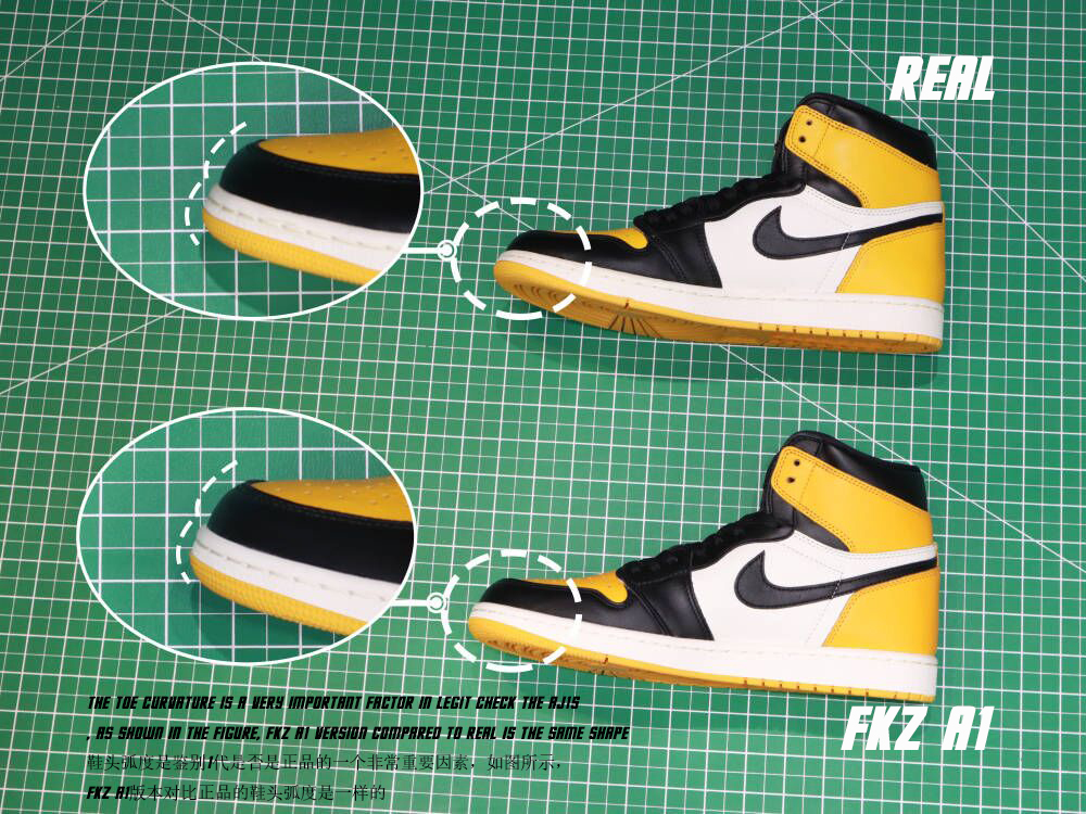 AIR JORDAN 1 RETRO HIGH OG Taxi/ ‘YELLOW TOE’ (LN5 A1 Batch)
