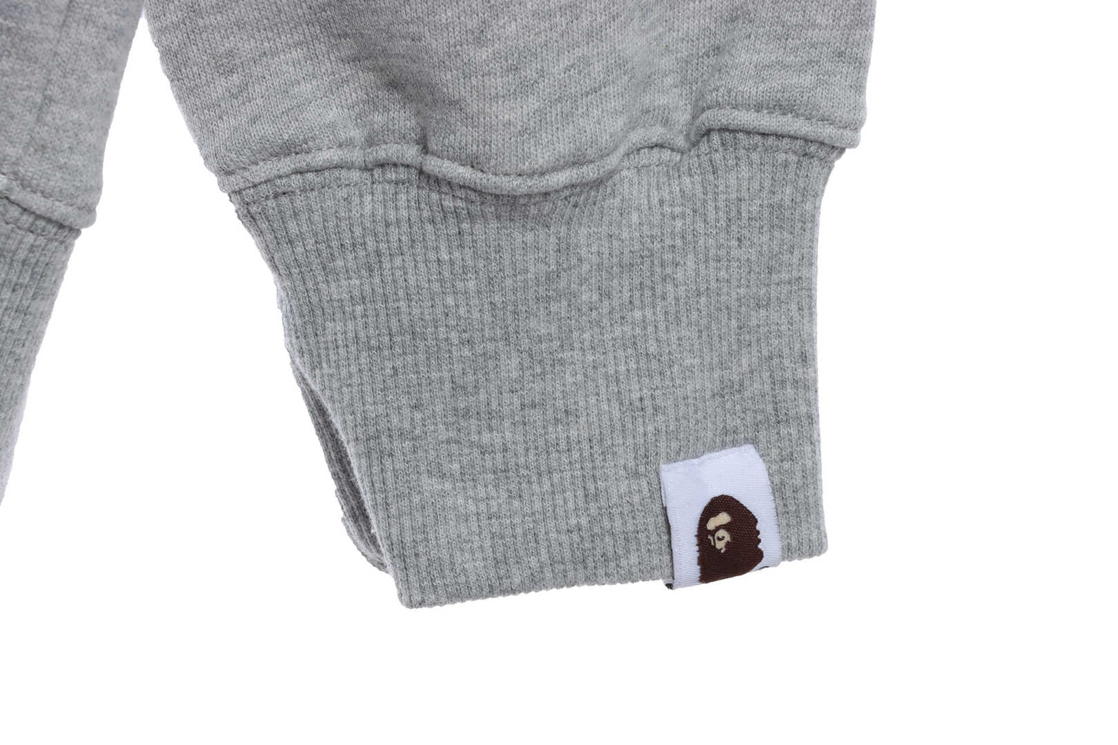 BAPE co-branded tiger head shark gray and pink double hoodie