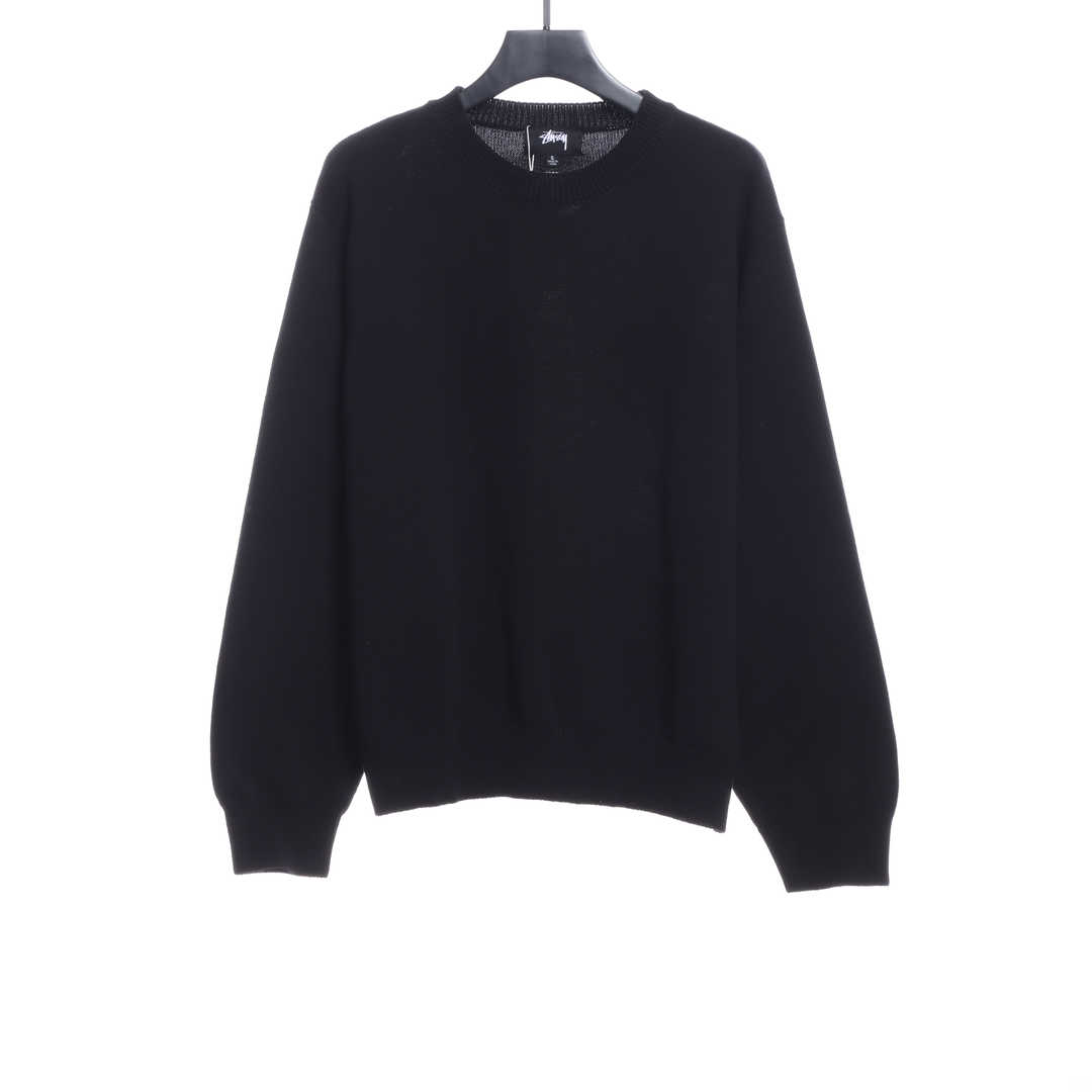 Stussy22SS Crown Crew Neck Pullover Long Sleeve Sweater