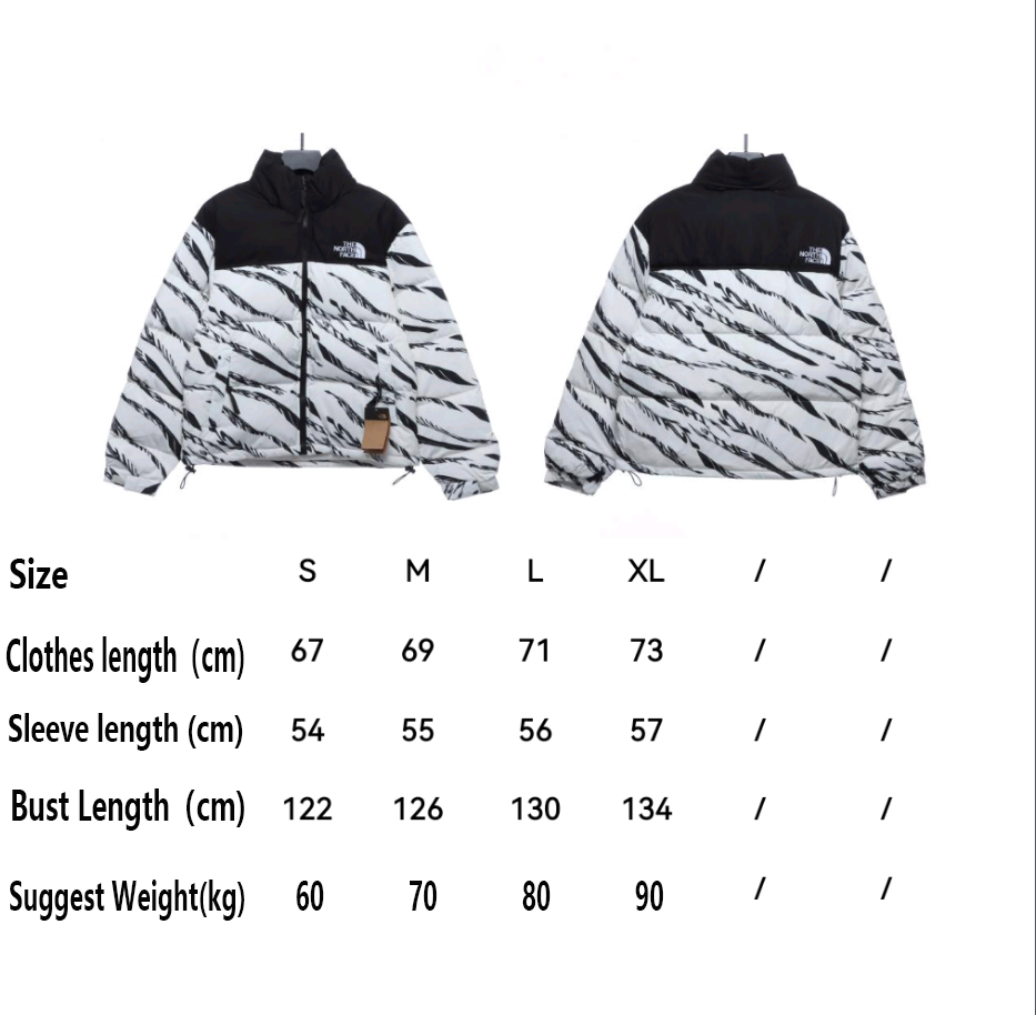 White ‘ZebraLogoPattern’ Down Jacket