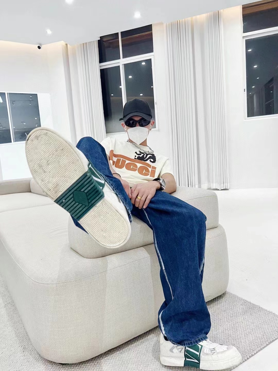 Guc skunk print short sleeve