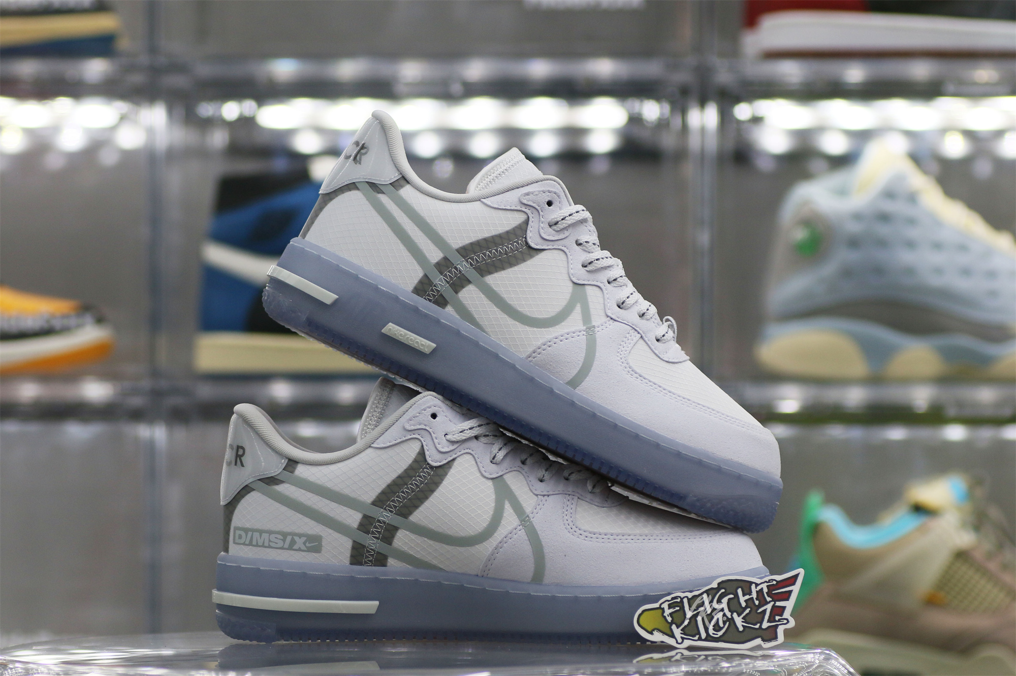 Nike Air Force 1 React White Light Bone