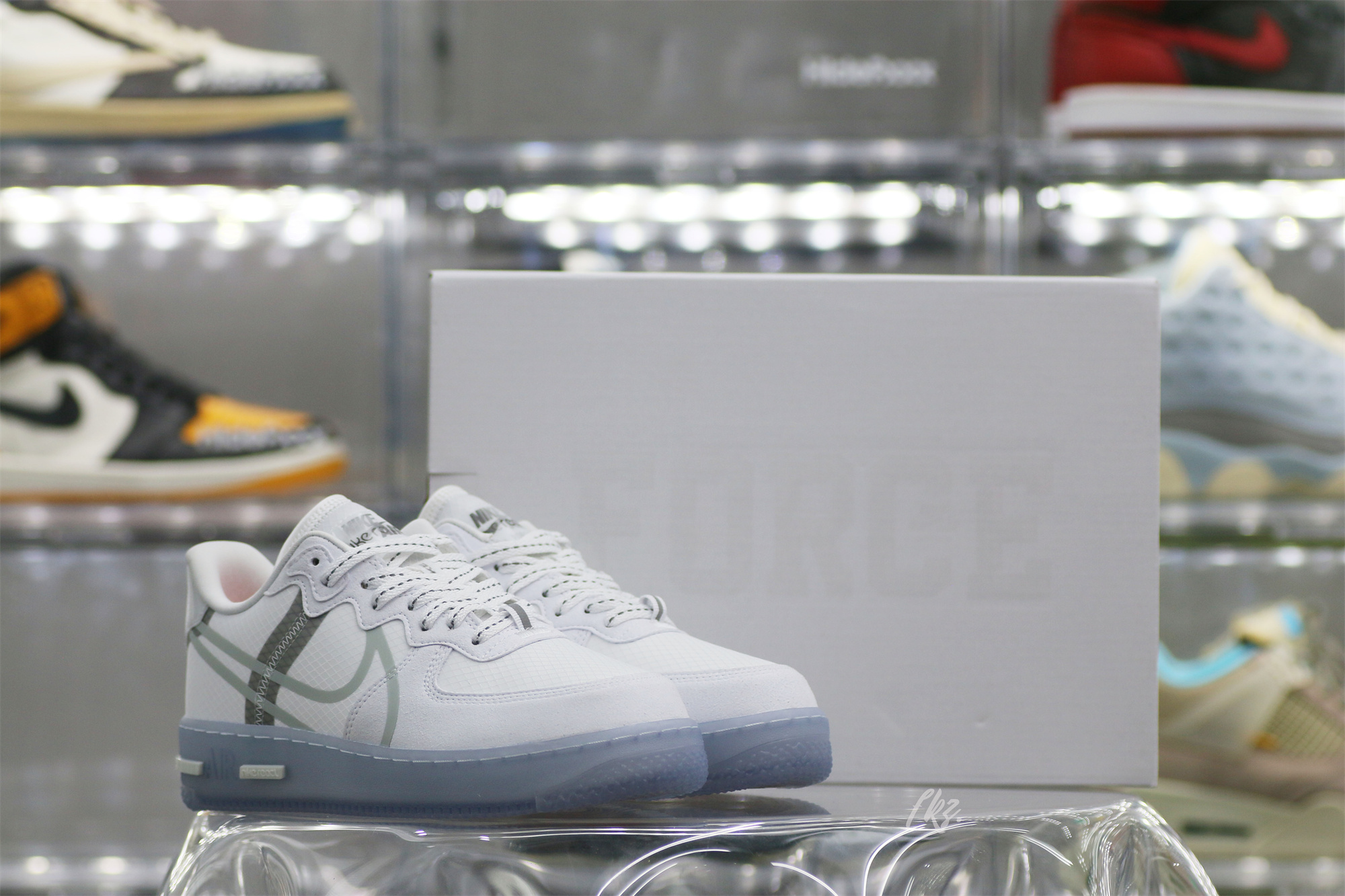 Nike Air Force 1 React White Light Bone