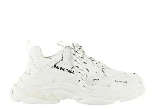 Balenciag* Triple S Trainer ‘Allover Logo – White’