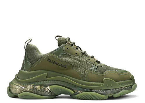 Balenciag* Triple S Sneaker ‘Clear Sole – Green’