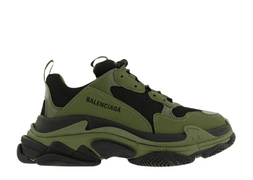 Balenciag* Triple S Sneaker ‘Black Khaki’