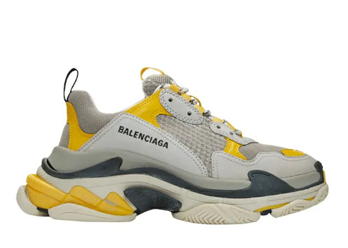 Balenciag* Wmns Triple S Trainer ‘Yellow Grey’