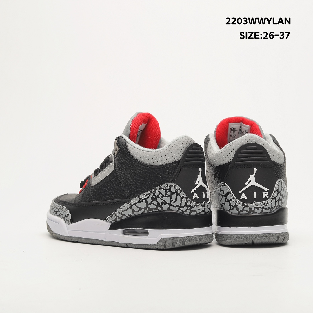 Air Jordan 3 Retro Black Cement 2011 Toddler