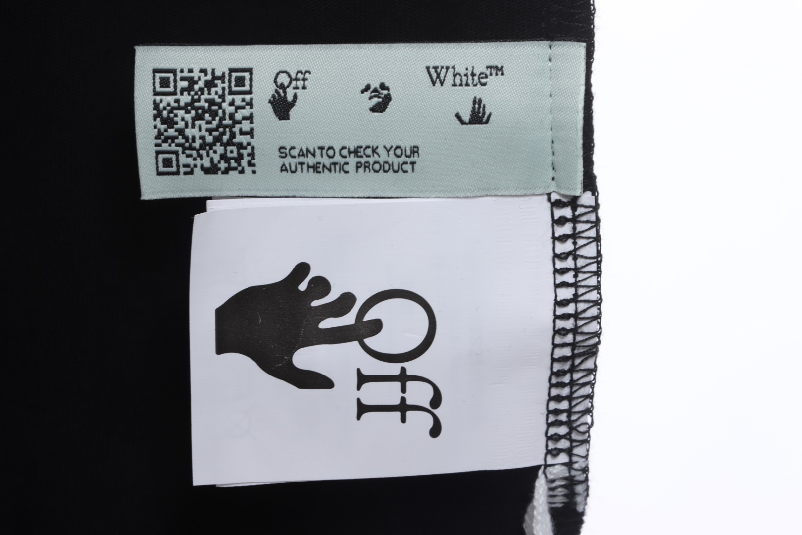 OW reverse letter slogan short sleeves