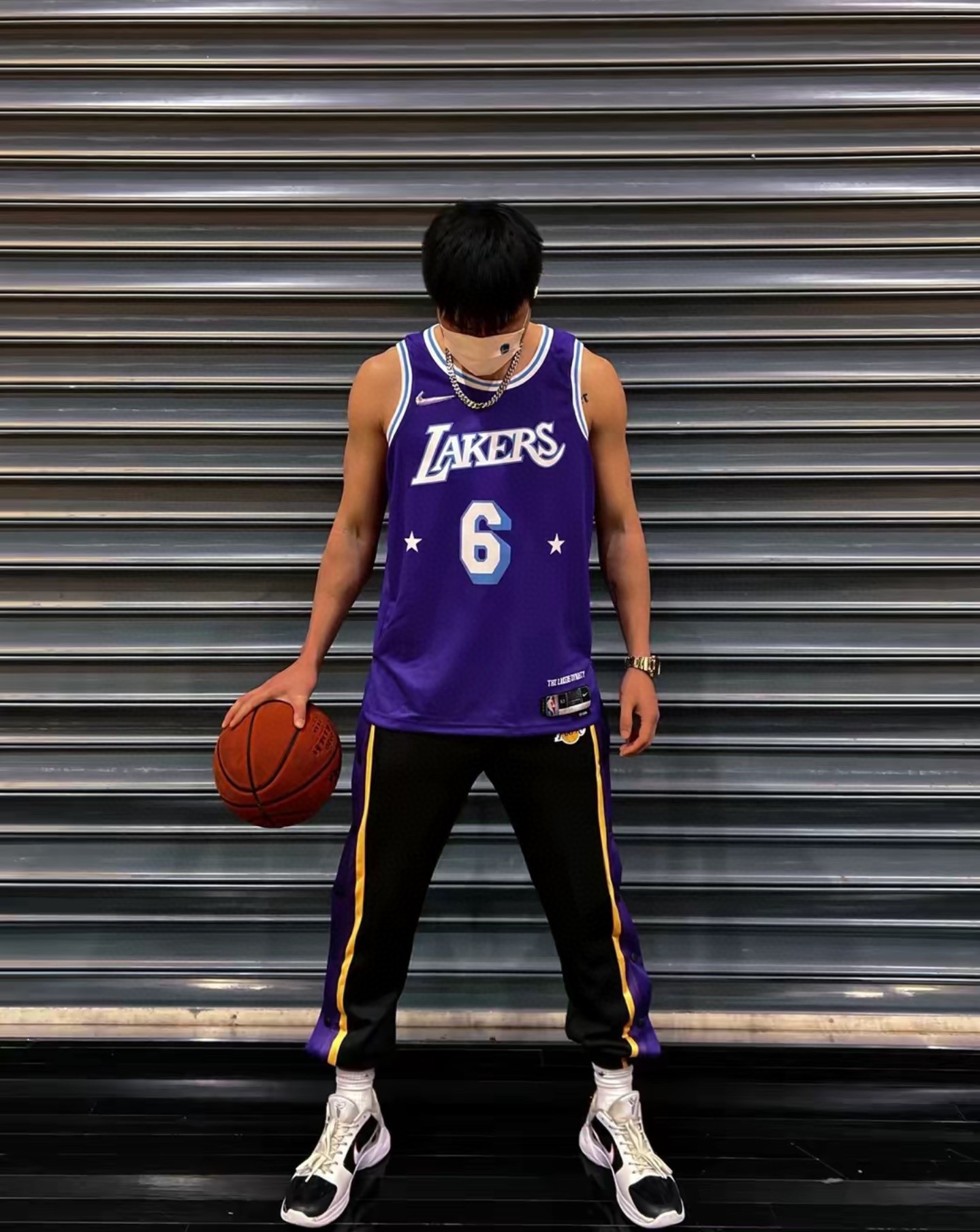 NBA Lakers James James No. 6 jersey