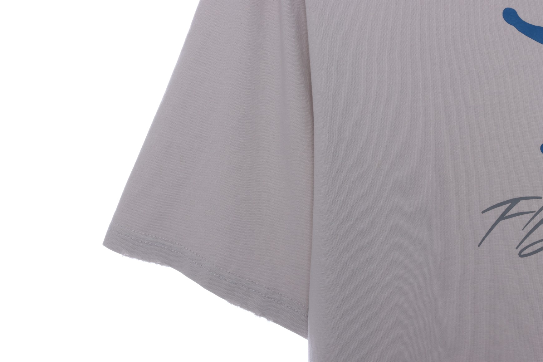 Aj UNION character letter print short sleeve