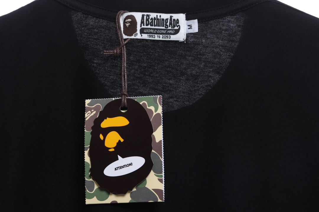 BAPE ape head logo colorful print short sleeves
