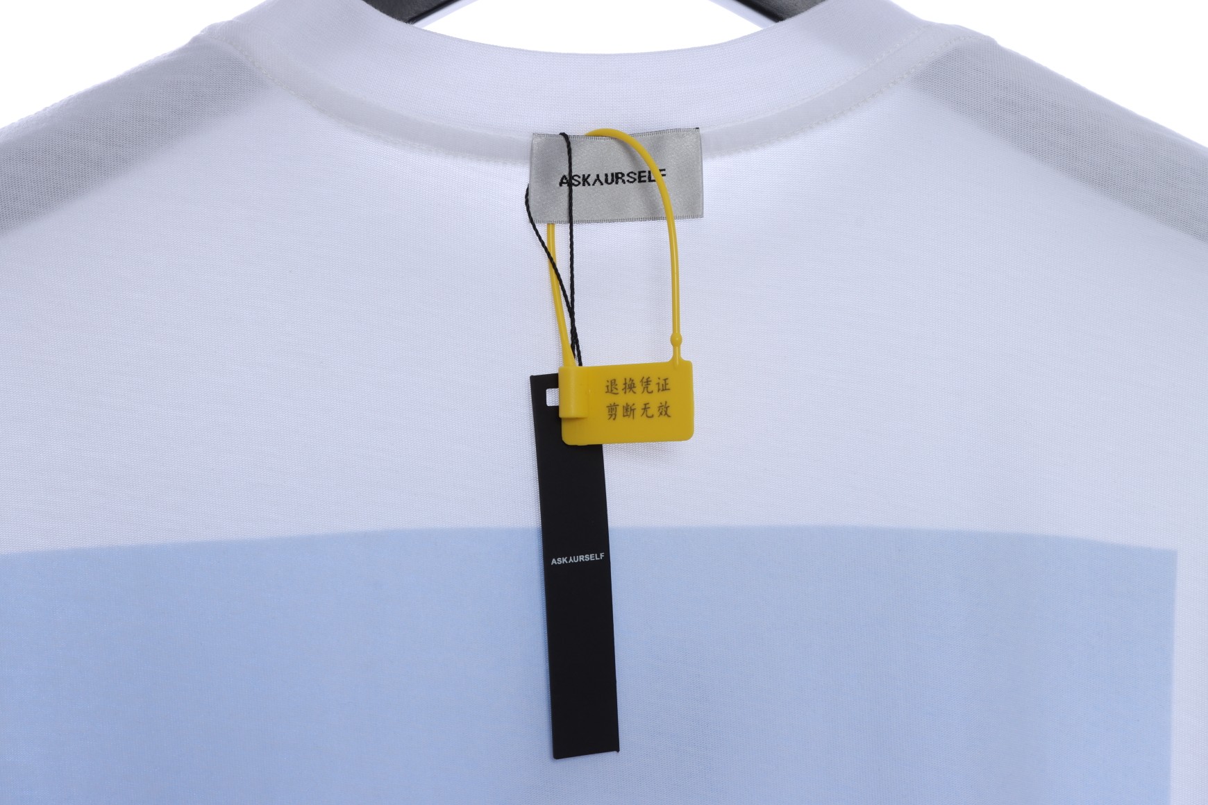 ASK Sky Symphony Reflective Letter Print Short Sleeves