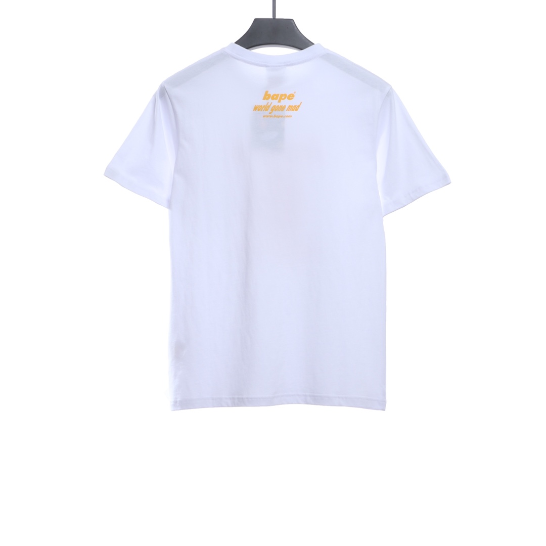 BAPE ape head crazy world series short sleeves