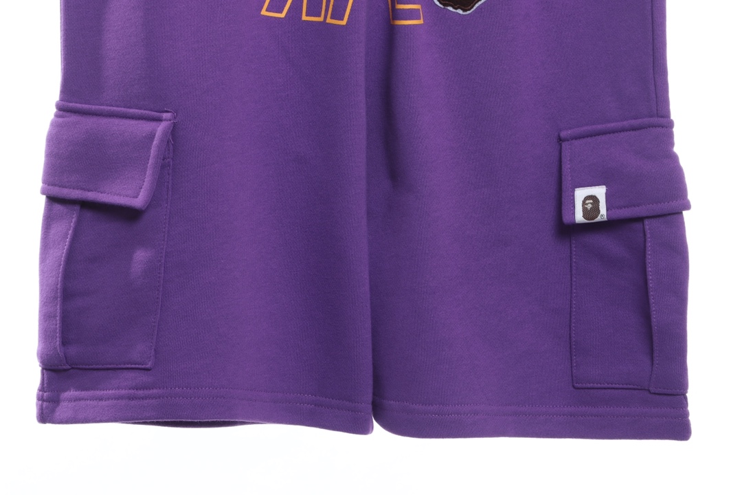 BAPE ape-man printed shorts