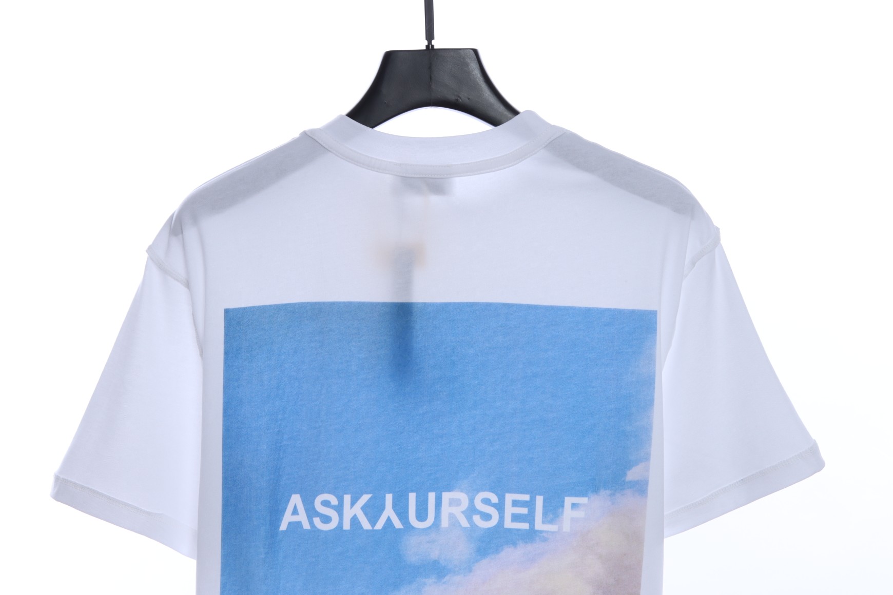 ASK Sky Symphony Reflective Letter Print Short Sleeves