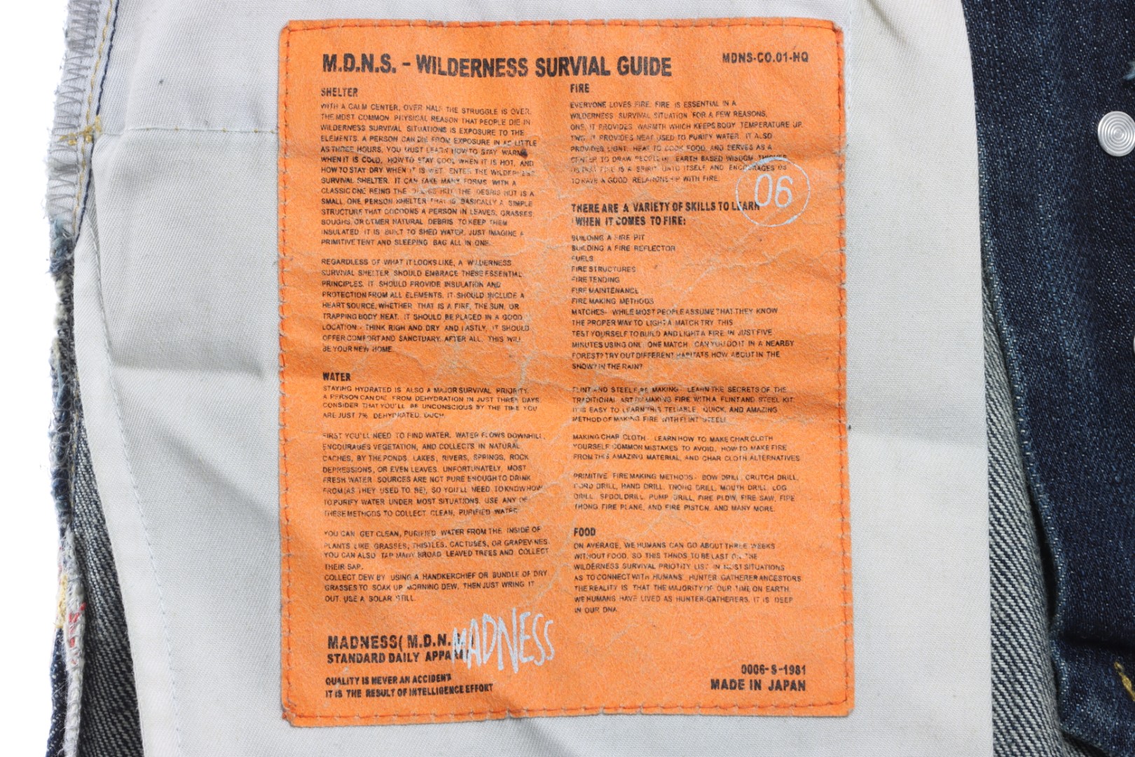 MADNESS WASHED VINTAGE DENIM PANTS