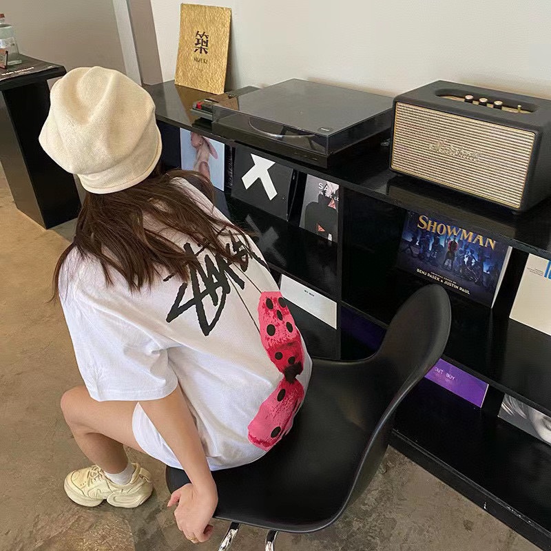 Stussy dice printing short-sleeved