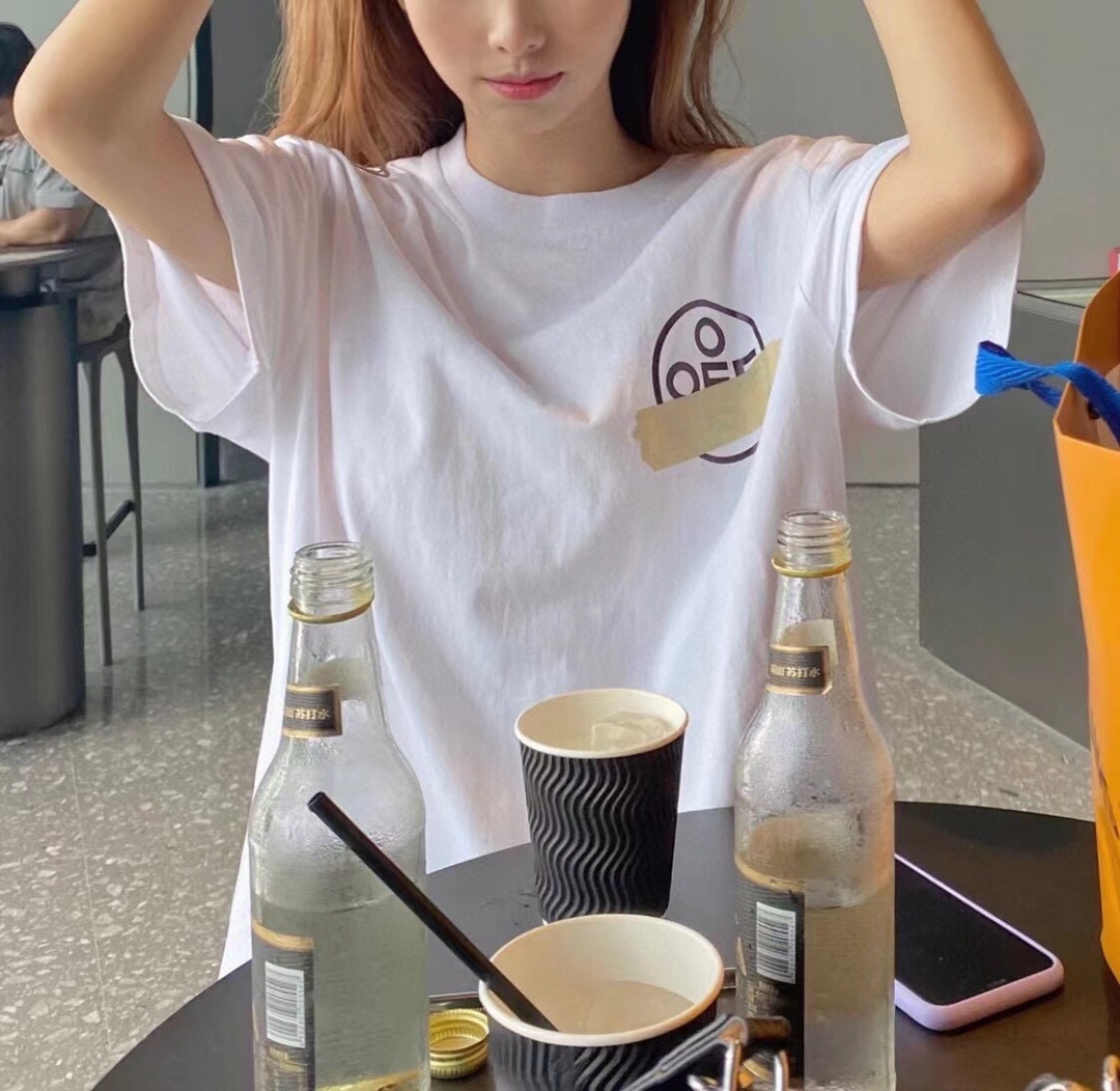 OW tape arrowhead printing short sleeves