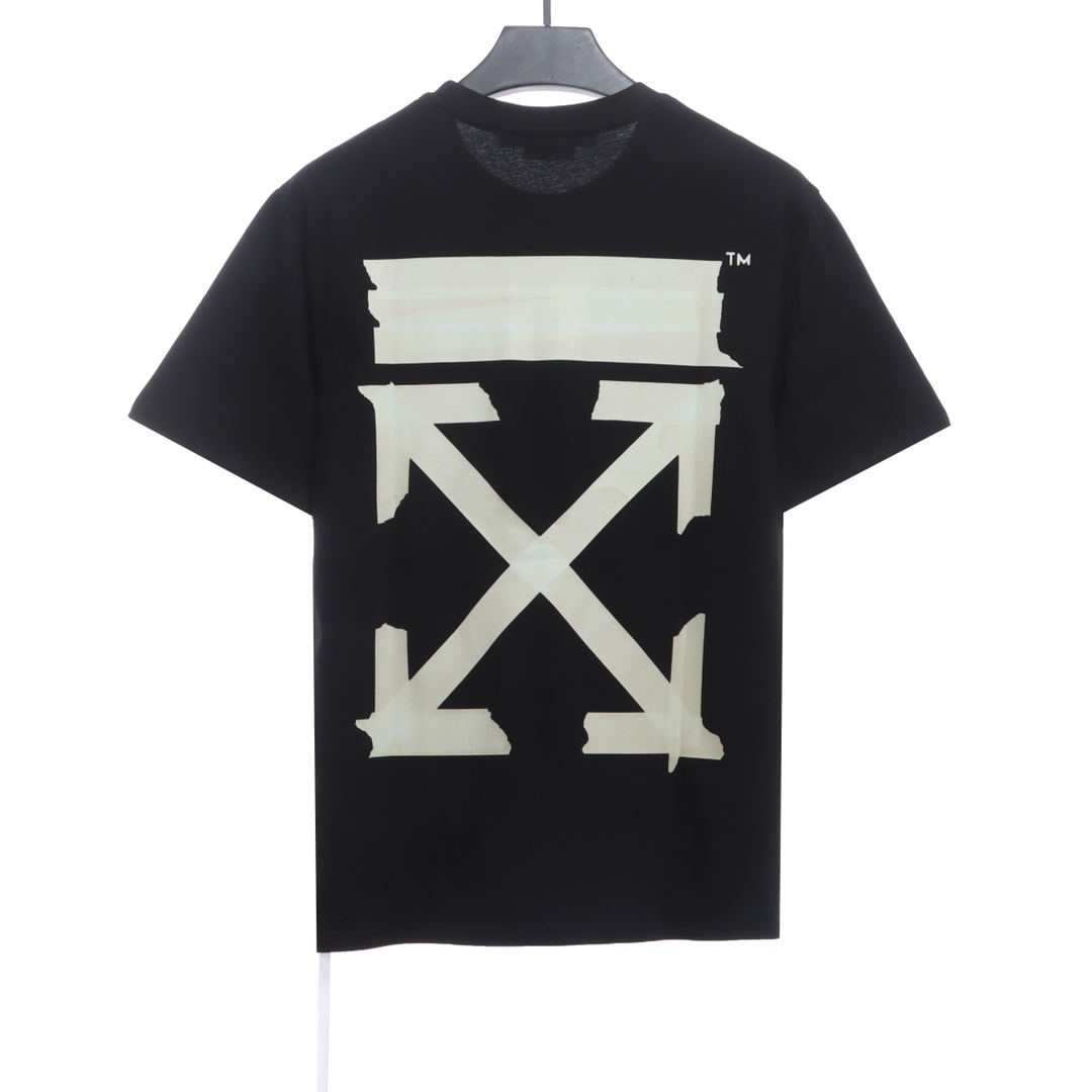 OW tape arrowhead printing short sleeves