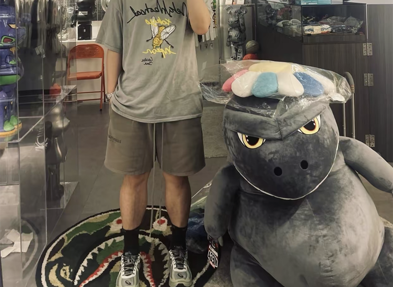 Travis Scott Joint carousel cartoon printing short sleeves