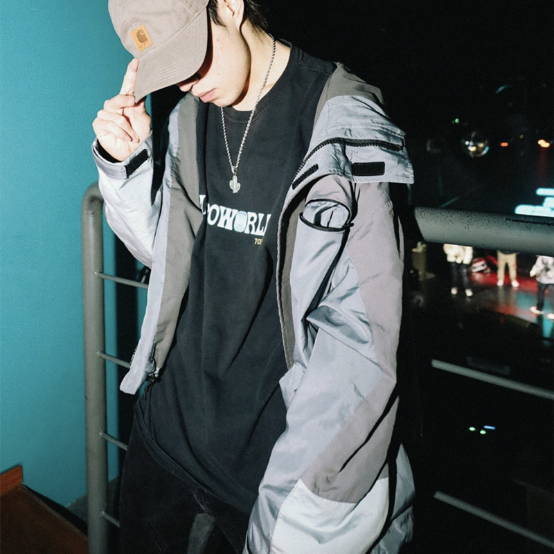 Travis Scott Cactus Jack Astroworld portrait printing short sleeves