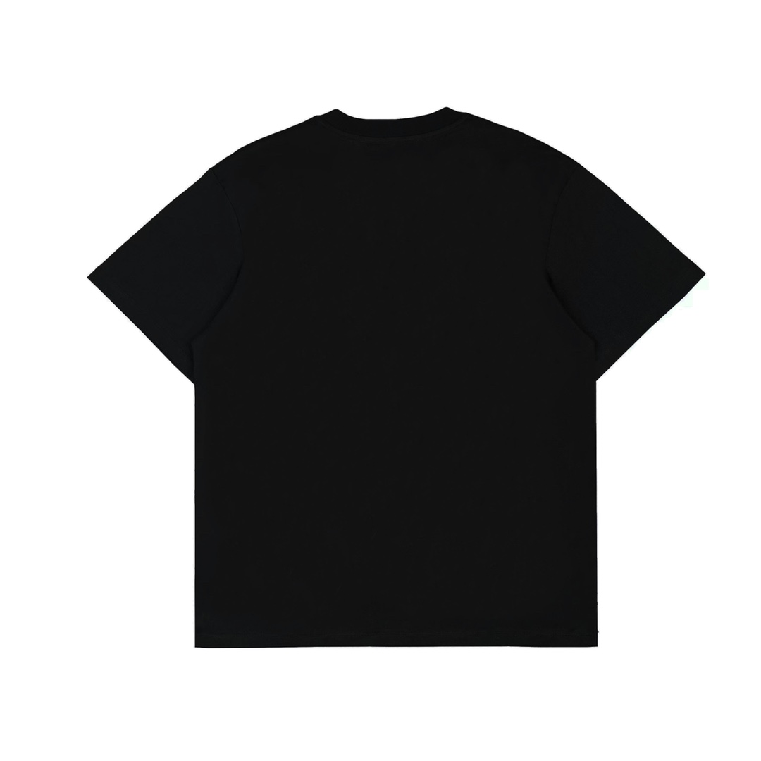 Ow reverse letter slogan short sleeves