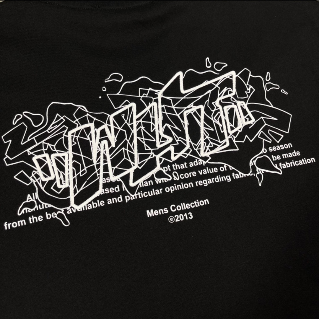 Ow23ss embroidery printing flocking letter short sleeves