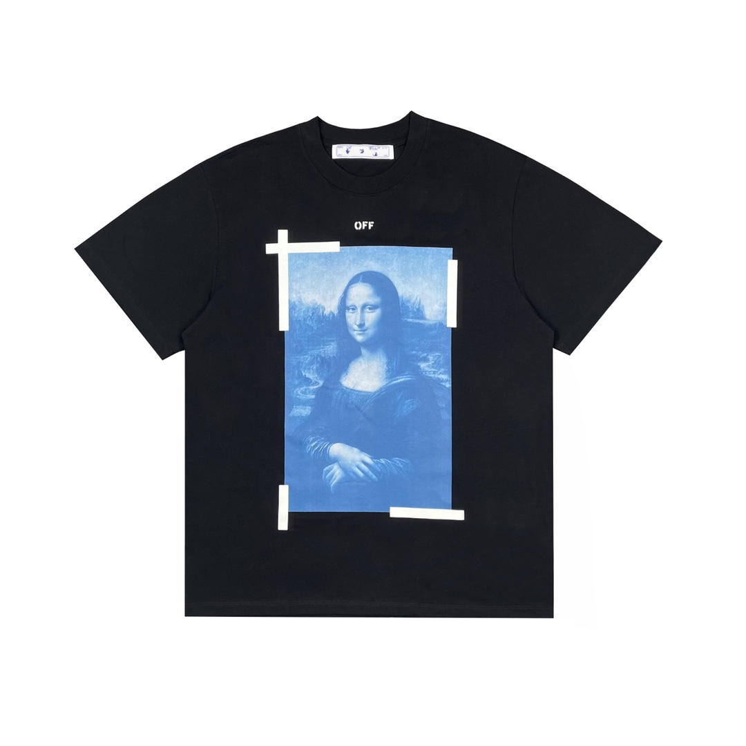 Ow blue Mona Lisa short sleeves