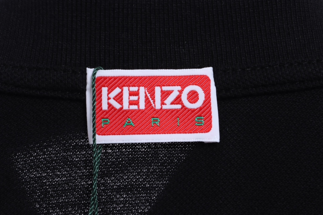 kenzo crabapple flower embroidery POLO short sleeves