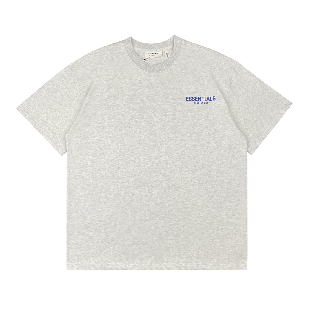 Fog double-line charity cloth short sleeves light gray