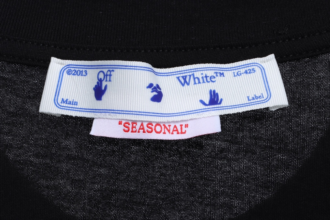 OW embroidery flocking print pattern short sleeve