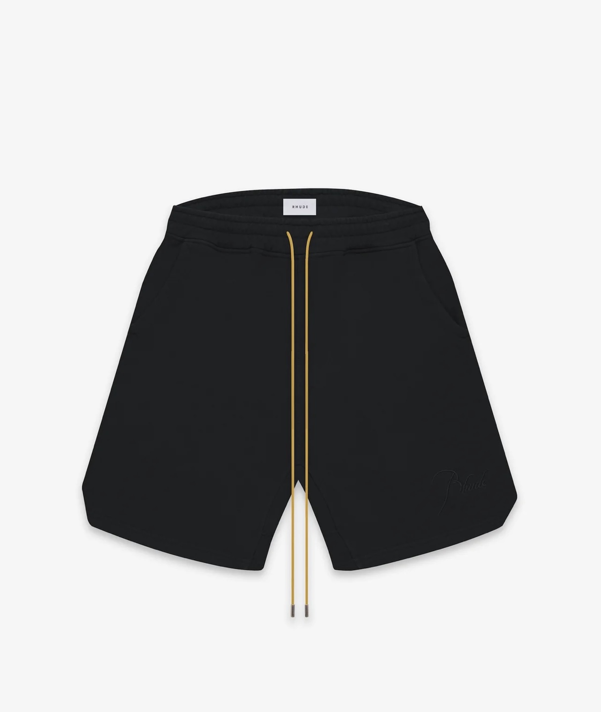 RHUDE monogram logo embroidered drawstring shorts
