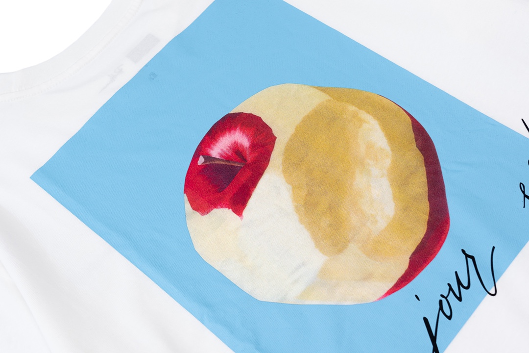 D3SCENDANT × RH apple fruit print short-sleeved T-shirt