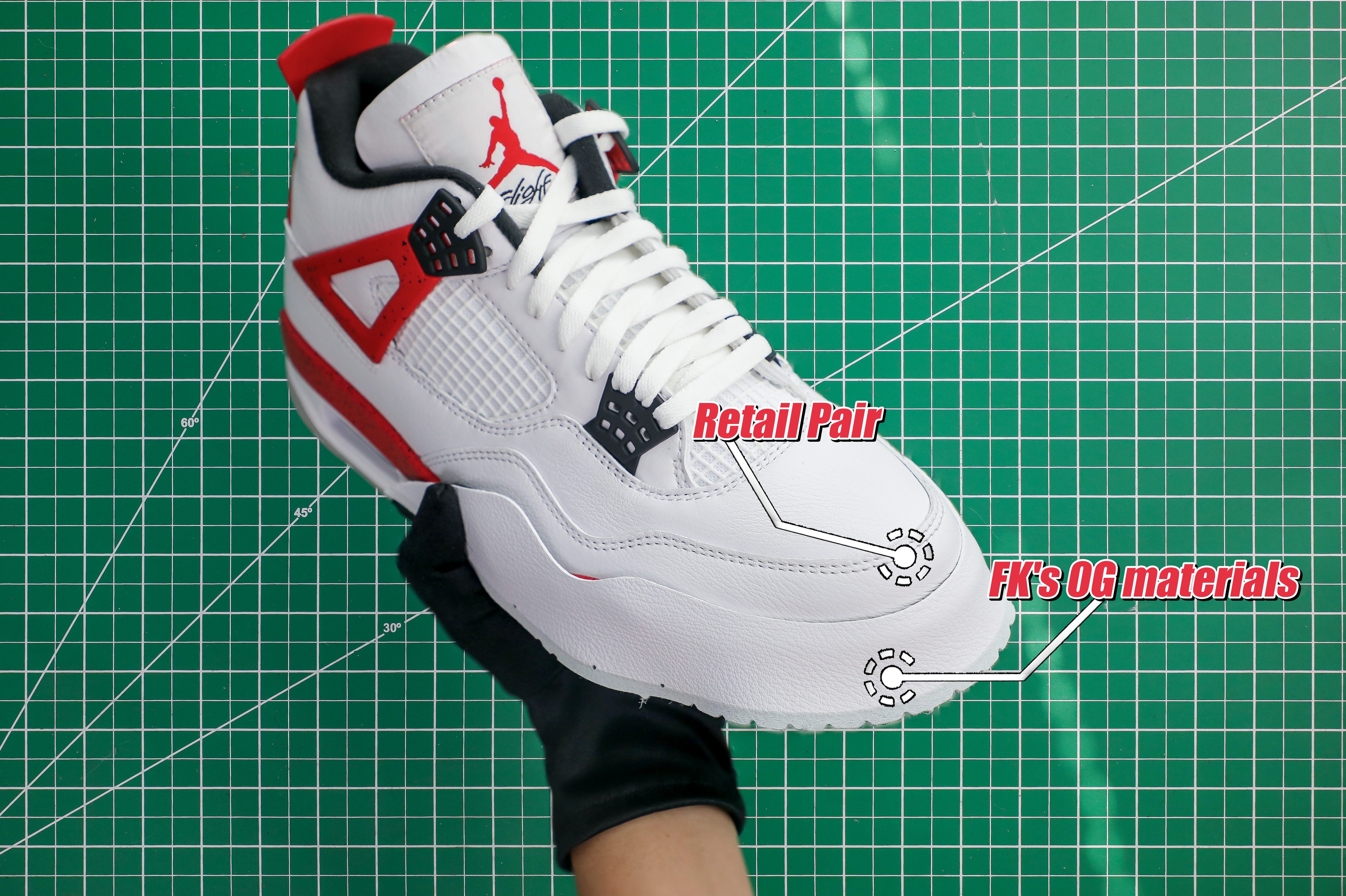 Air Jordan 4 Red Cement 2023 (LN5 A1 Batch)