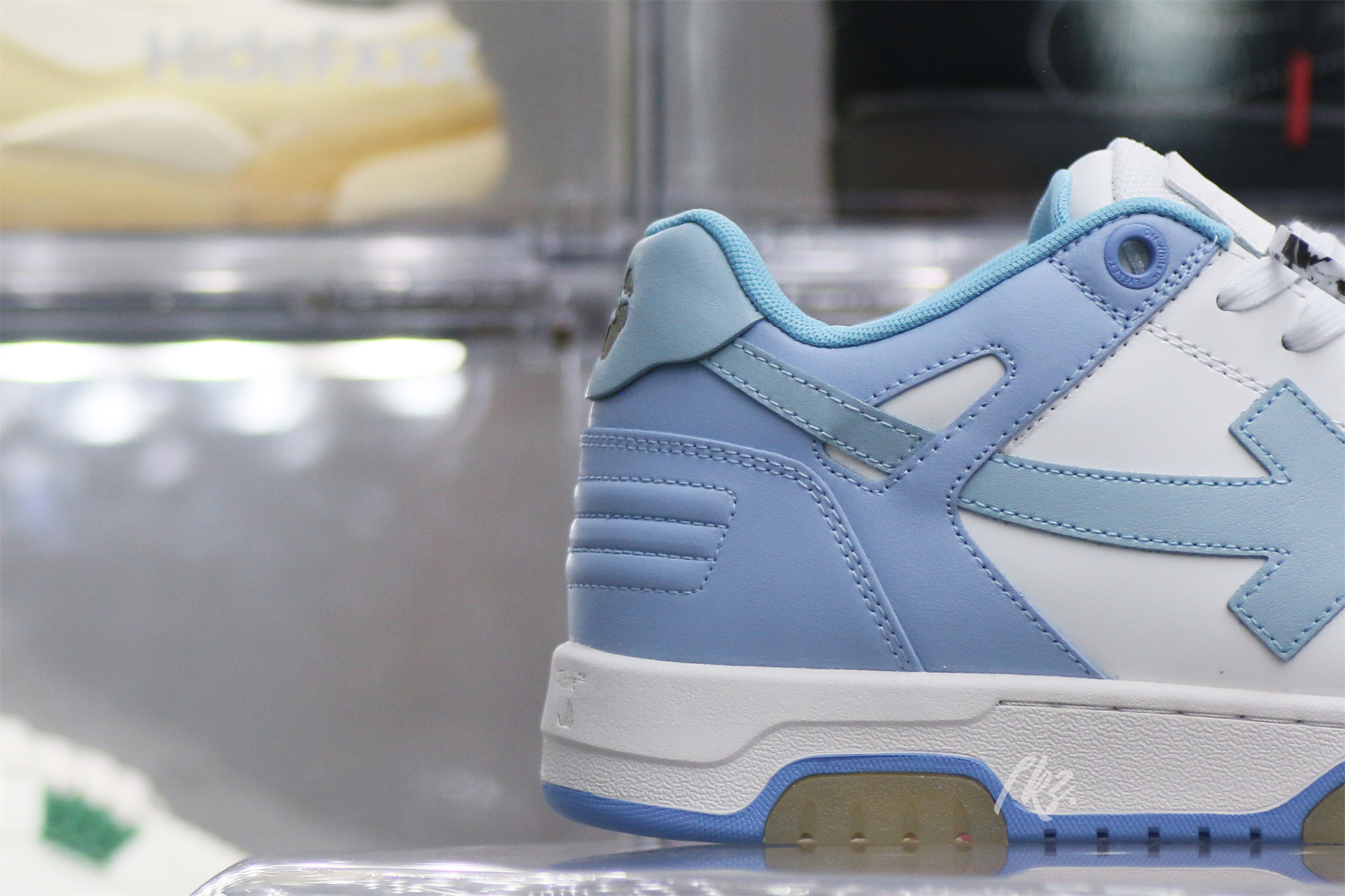 OFF-WHITE Blue & White Out Of Office Sneakers