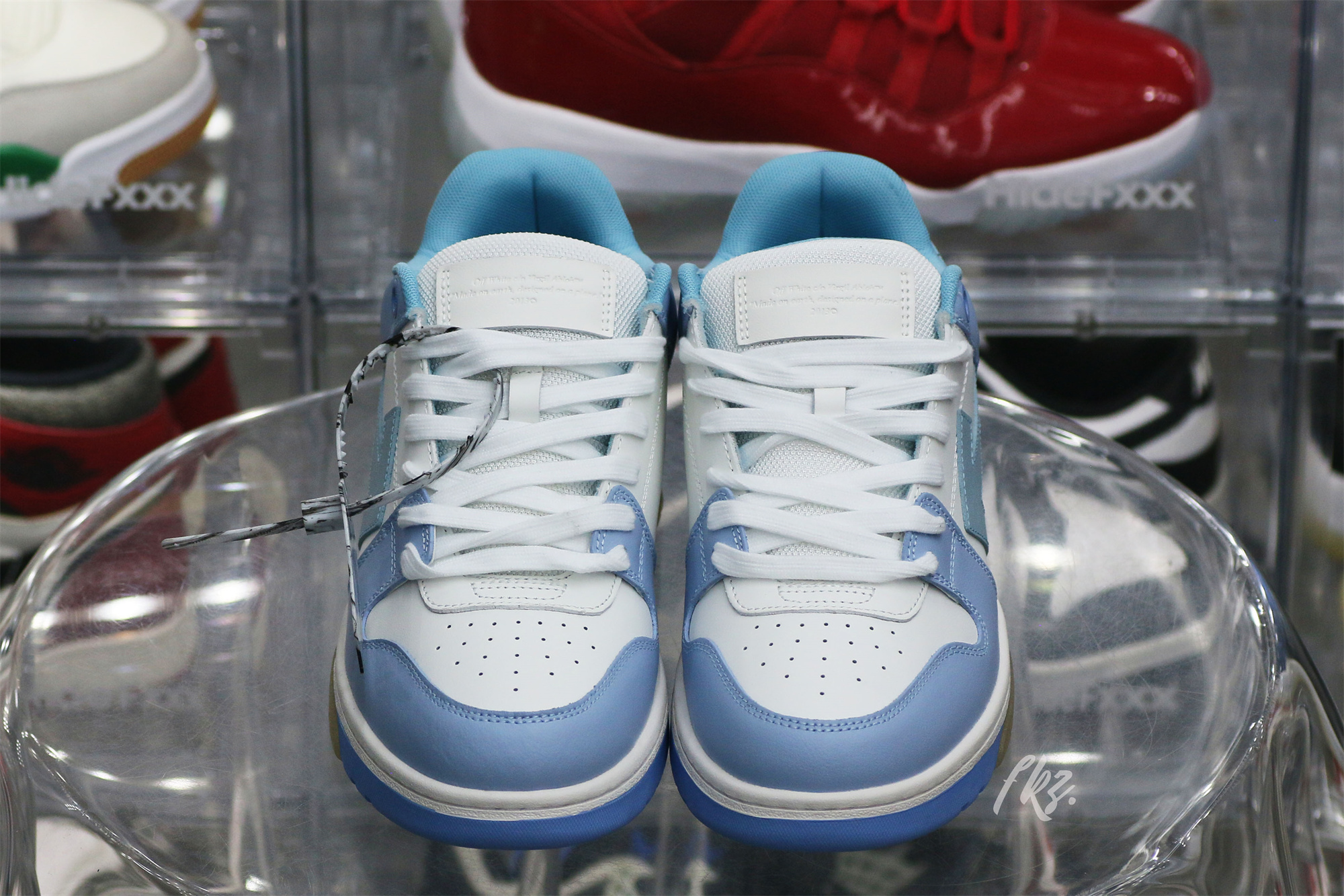 OFF-WHITE Blue & White Out Of Office Sneakers