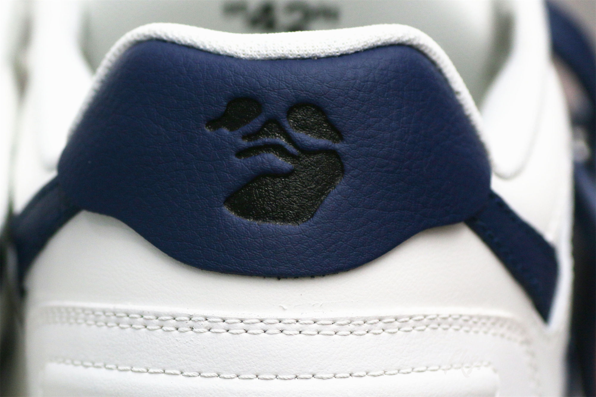 Off-White White Navy Blue Out Of Office Sneaker