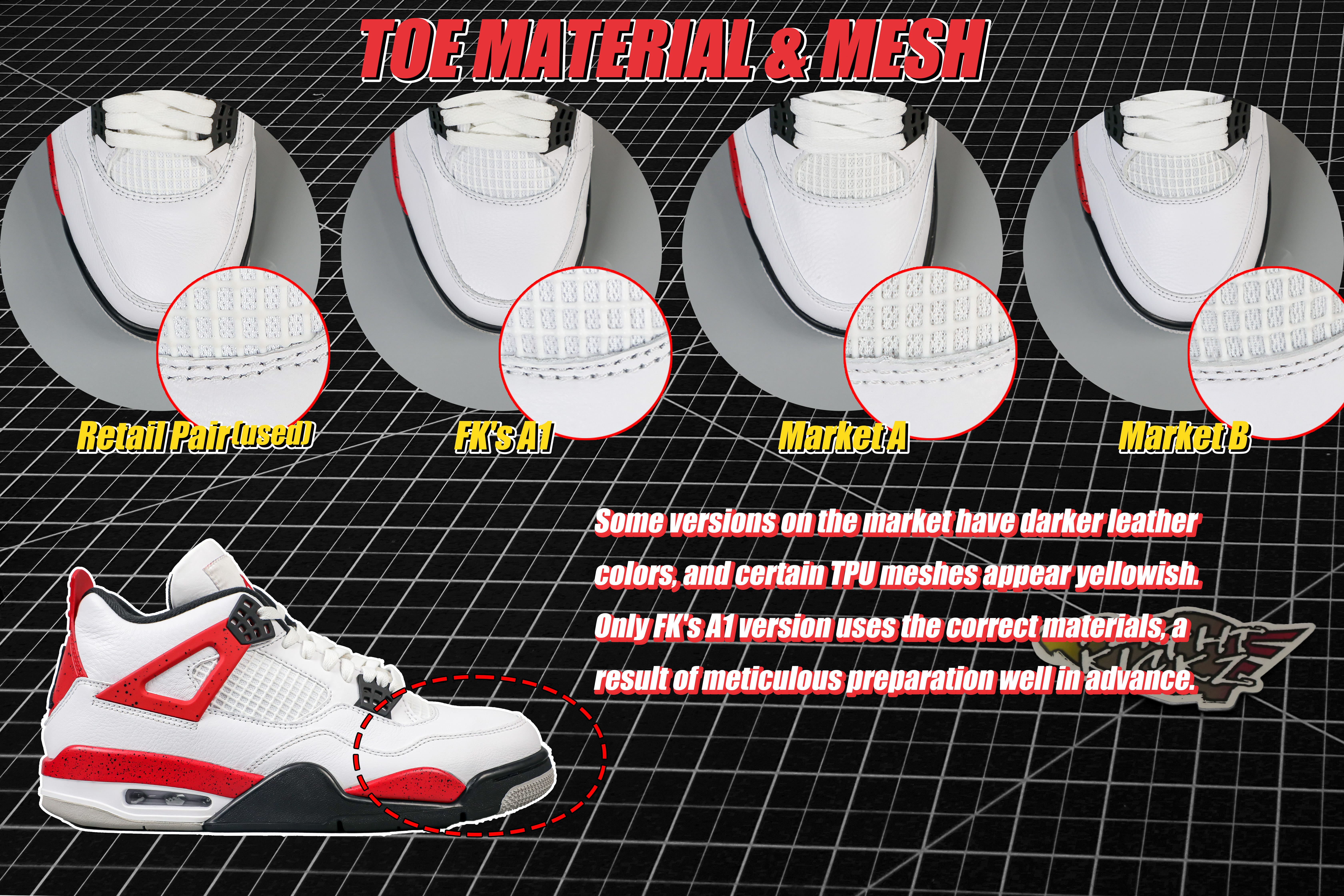 Air Jordan 4 Red Cement 2023 (LN5 A1 Batch)