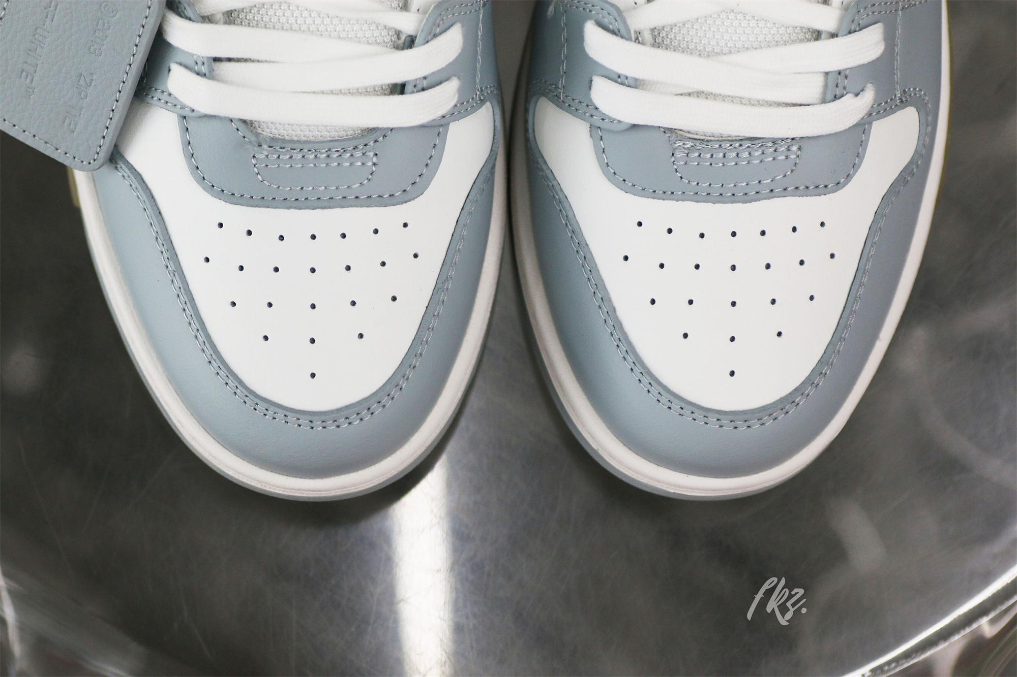 OFF-WHITE White & Gray Out Of Office Sneakers