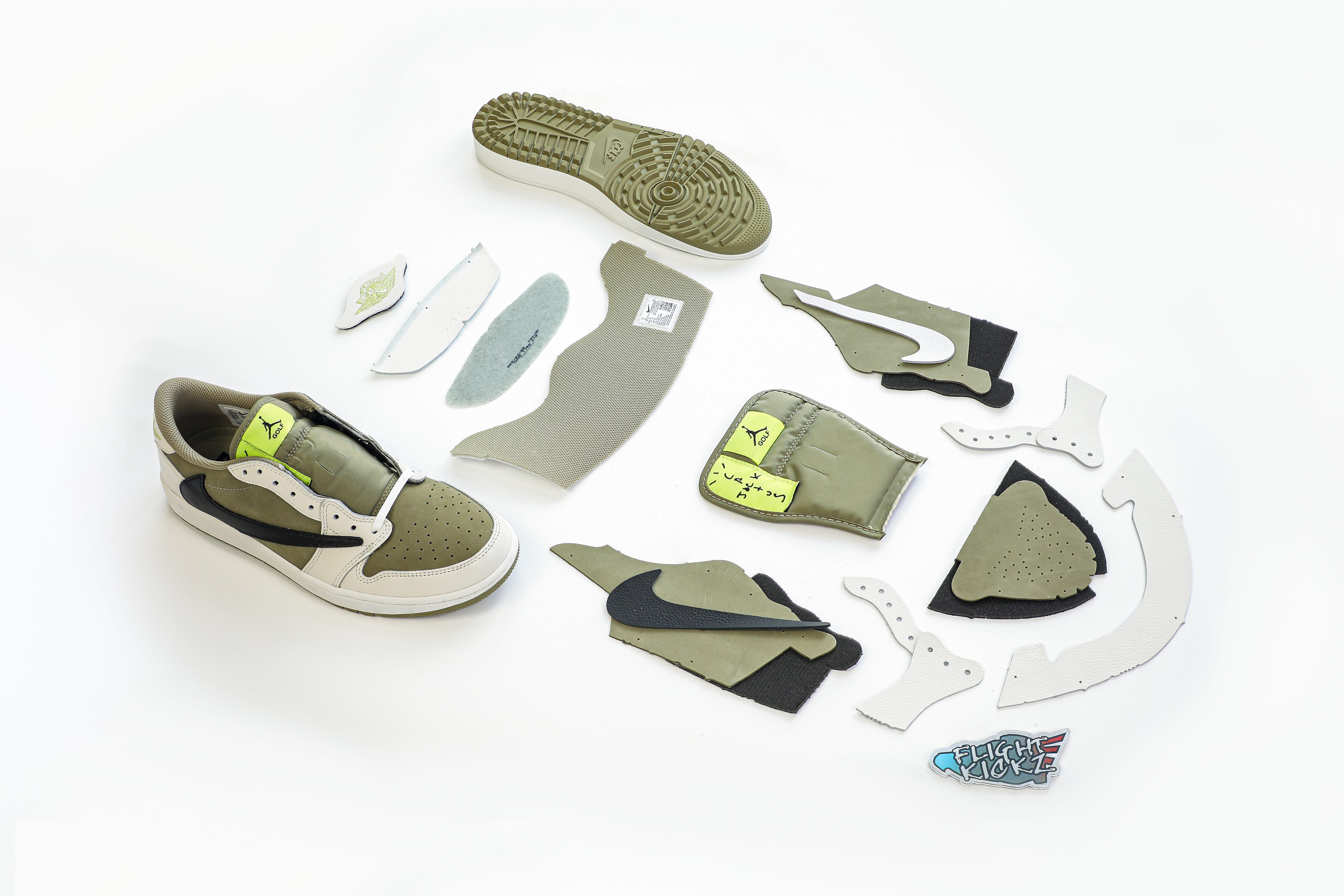 Travis Scott x Air Jordan 1 Low Golf Neutral Olive (LN5 A1)