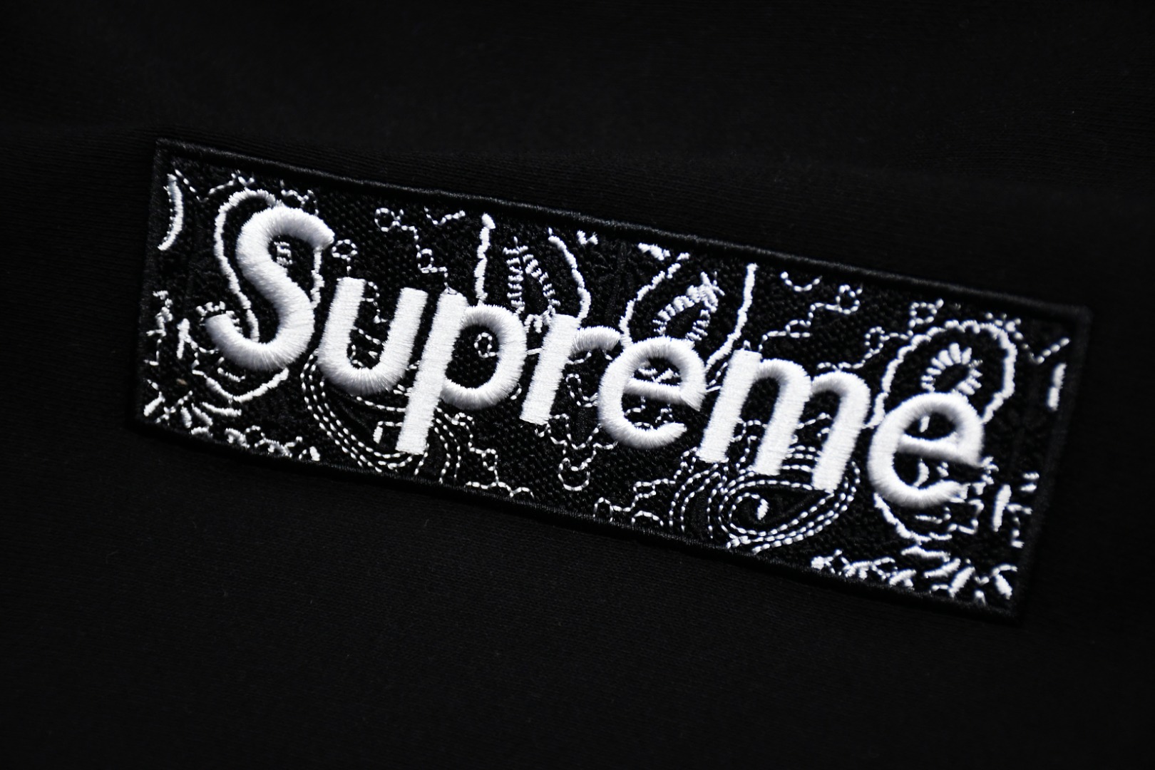 Suprem3 FW19 Week 16 Bandana Box Logo Hooded Sweatshirt